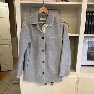 Z Supply Olivia whipstitch heather  gray jacket